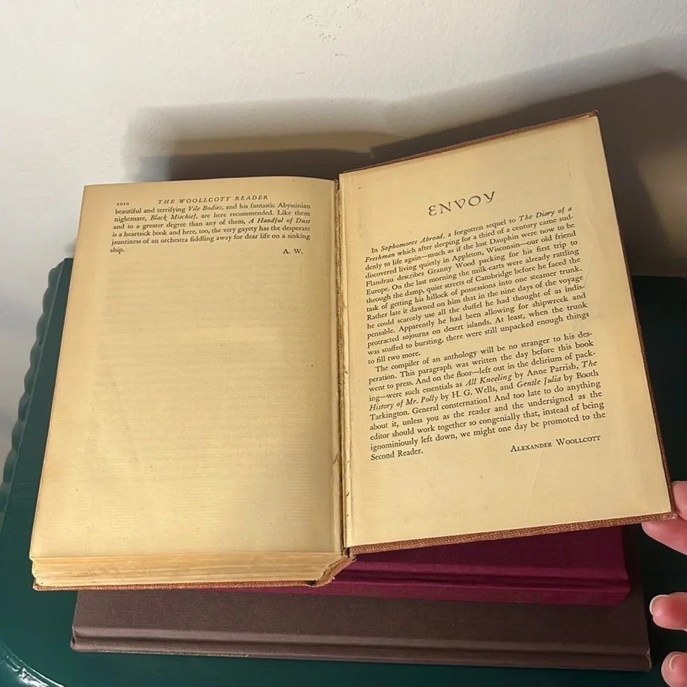 Vintage The Woollcott Reader Bypaths in the Realm of Gold Hardcover Book 1938‎